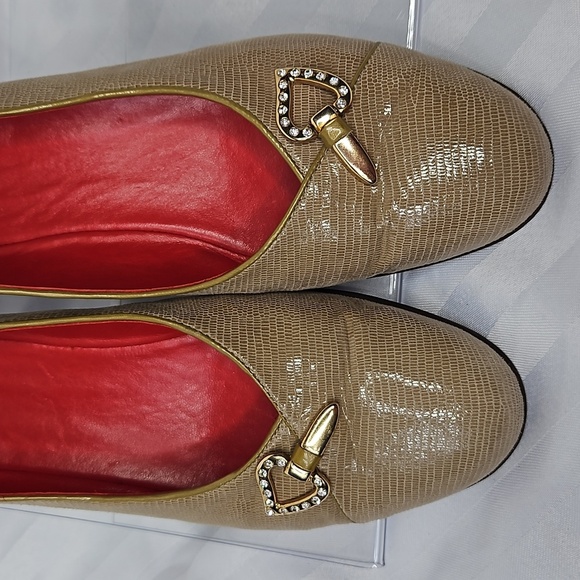 AMALFI BY RANGONI SLIP ON WEDGE SHOE SIZE 8 IN BIEGE/ TAN - Picture 4 of 9